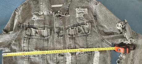 Pánska riflova bunda, l