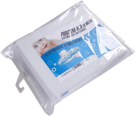 Sensillo dojčenský vankúš klin biely 38x30, šírka (cm): 40,dĺžka (cm): 30