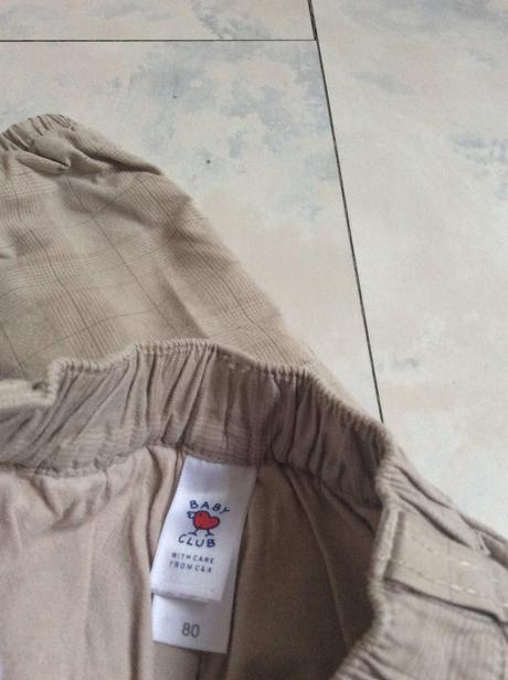 Zateplené futrované nohavice, baby club,80