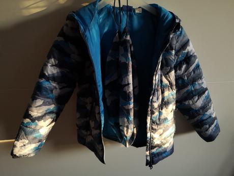 Modrá prešívaná vetrovka, lupilu,116
