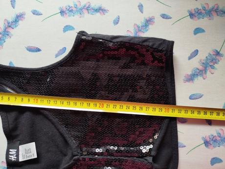 Vesta s flitrami 158/164, h&m,158