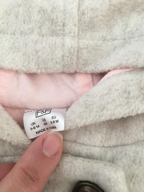 Zajkový kabátik, f&f,68