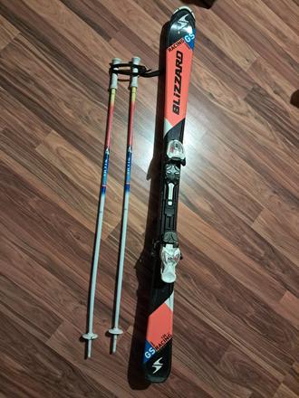 Lyže blizzard junior 130 cm s viazanim, palice, blizzard,130-139 cm