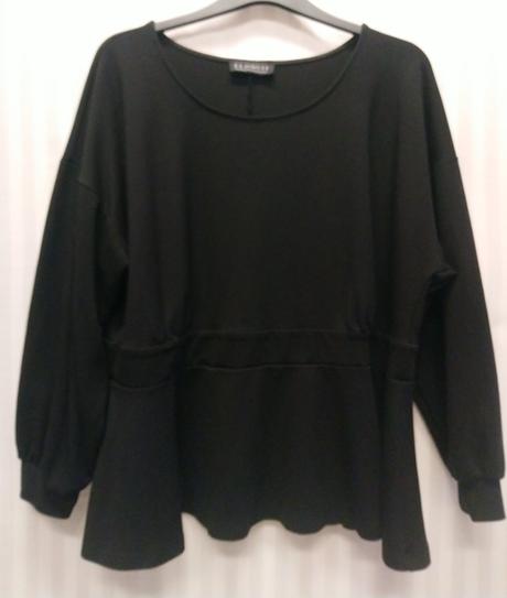 Dámska elastická čierna mikina, eloquii, xxl/xxxl, xxxl