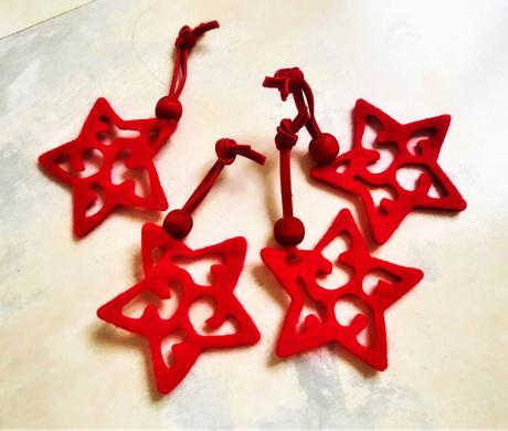 Vločky z filcu 4 ks, 