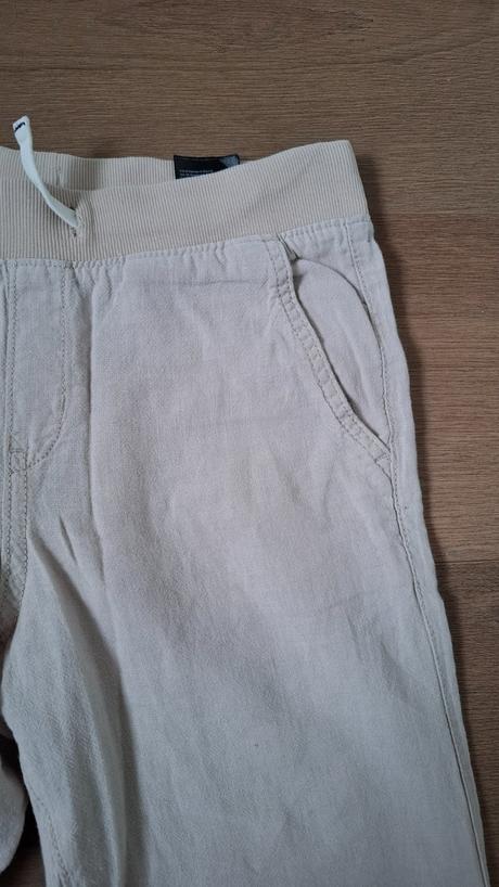 Lanove tenke nohavice, h&m,140