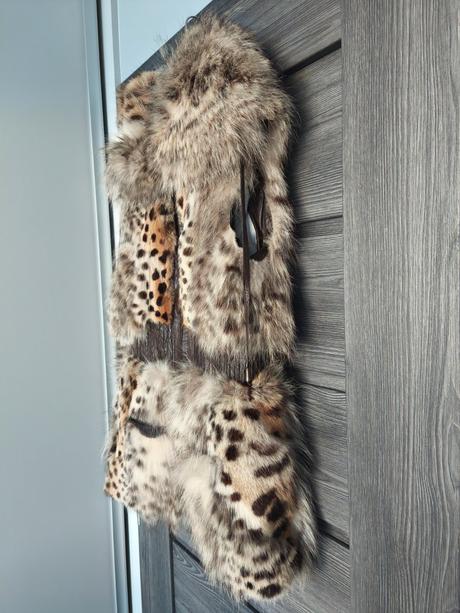 Luxusna vesta z pravej kozusiny rys ostrovid, s