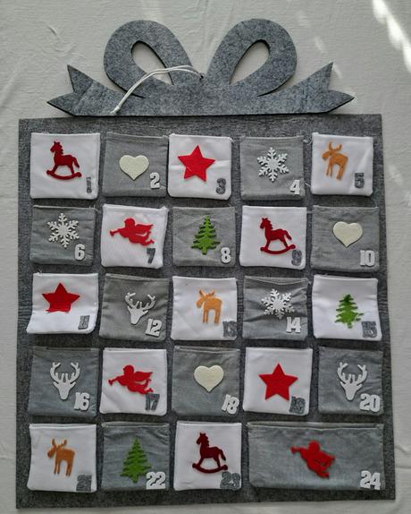 Adventný kalendár - textilný darček, 