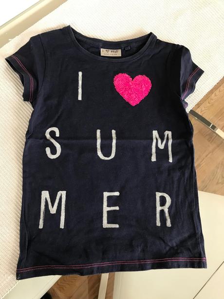 Tricko s flitrových srdiečko veľmi dobrý stav, next,110