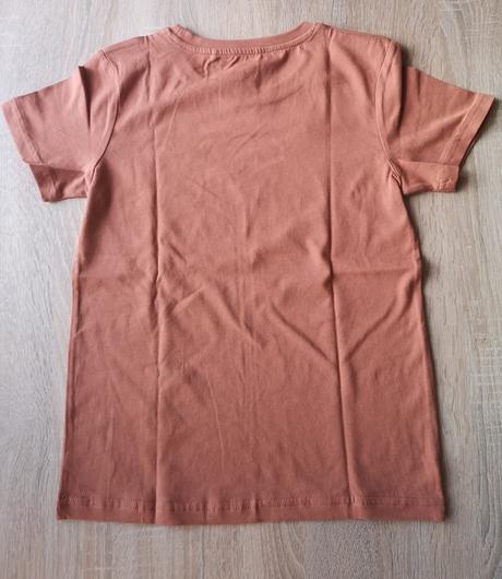 Hnedé tričko bez potlače, lindex,128