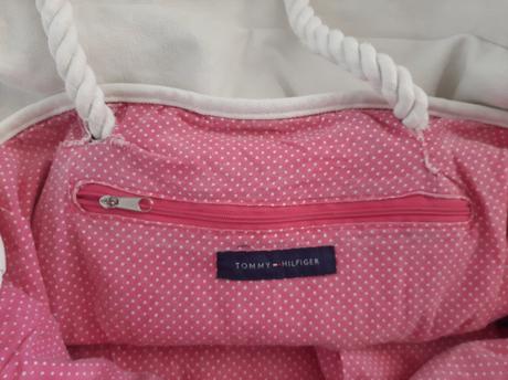 Letná ĺanová taška th, tommy hilfiger