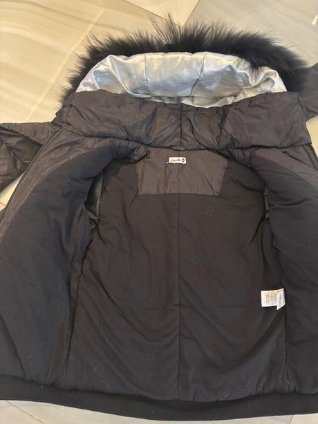 Zimná bunda s prírodnou kožušinou, 140