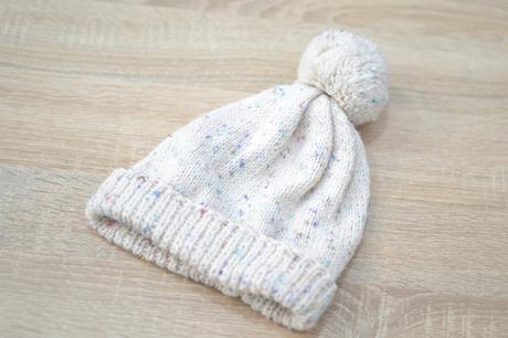 Detská béžová pletená čiapka 110/116, 110