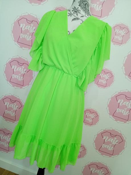 Nové žiarivé šaty m-l, l / m