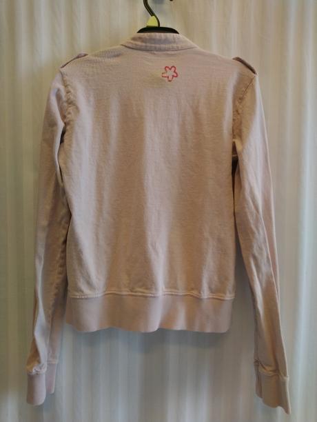 Ružová tenká mikina so zapínaním, caporea 158-164, 164