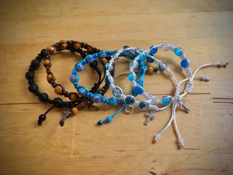 Ruženec desiatok - náramok, 