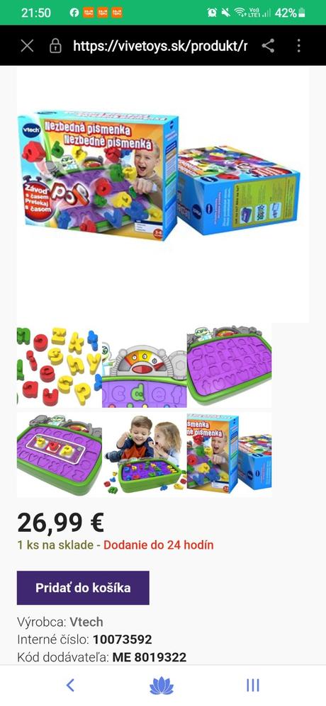 V tech nezbedné písmenká, 