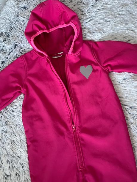 Prechodný flesom futrovany overalik kombinéza, 98