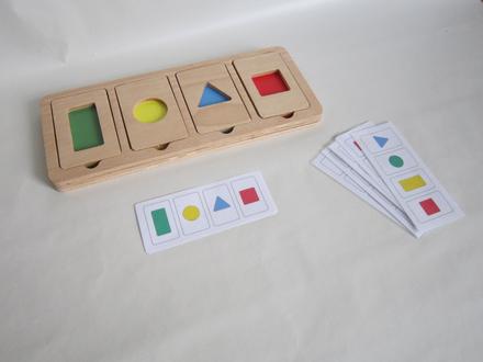 Logická hra farby a tvary, 