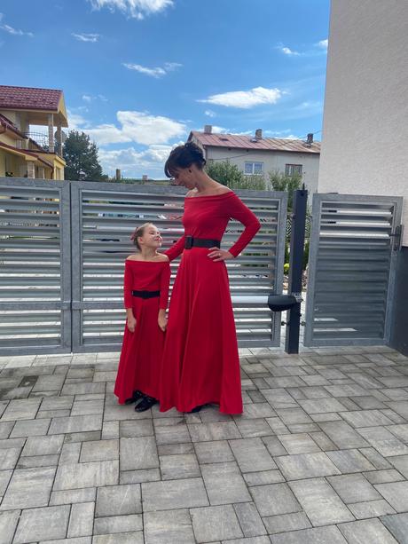 Maxi saty mama a dcéra, 80 - xs