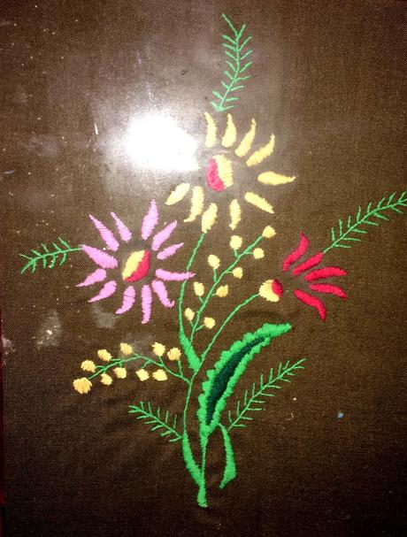 Starodávny vyšívaný obraz, 