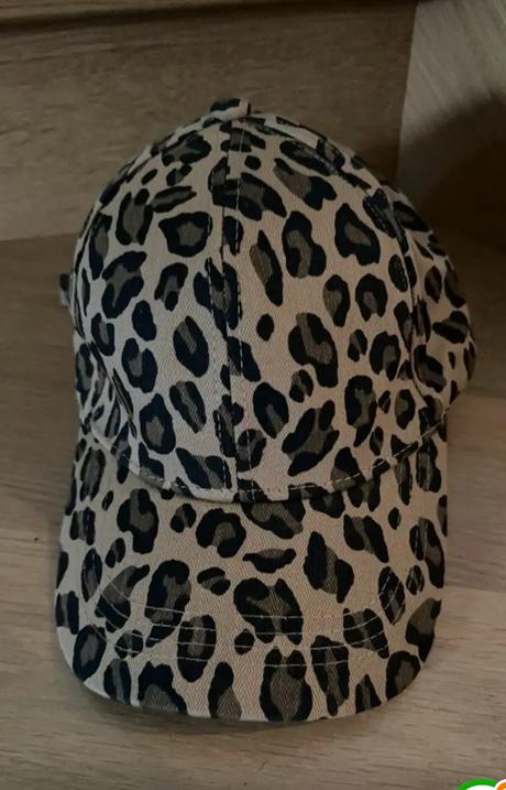 Šiltovka s leopardím vzorom, svetlo- béžová, 