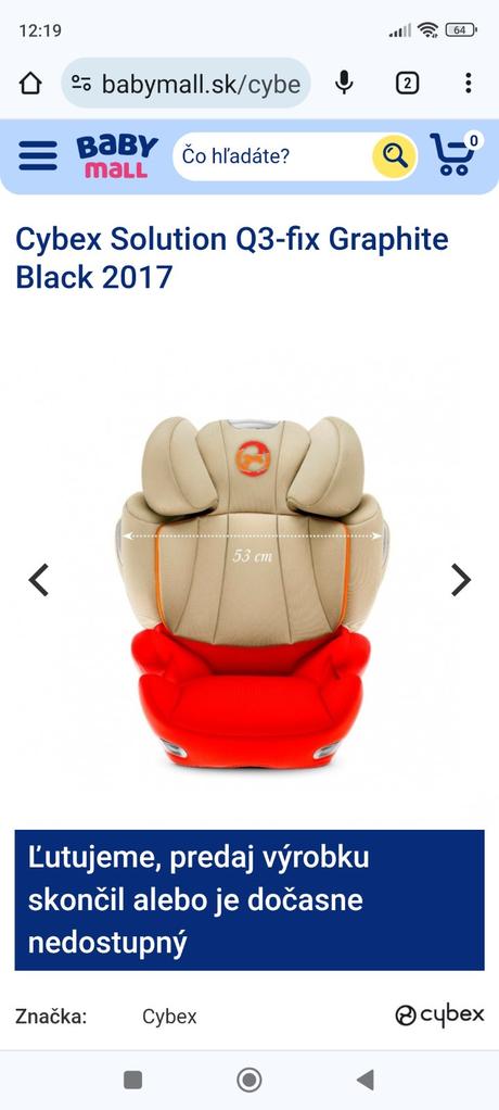 Autosedačka, cybex