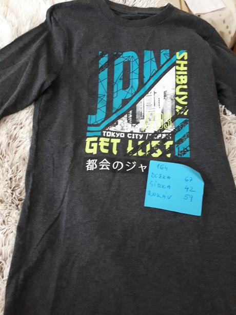 Tricko s dlhym rukavom 164, kik,164