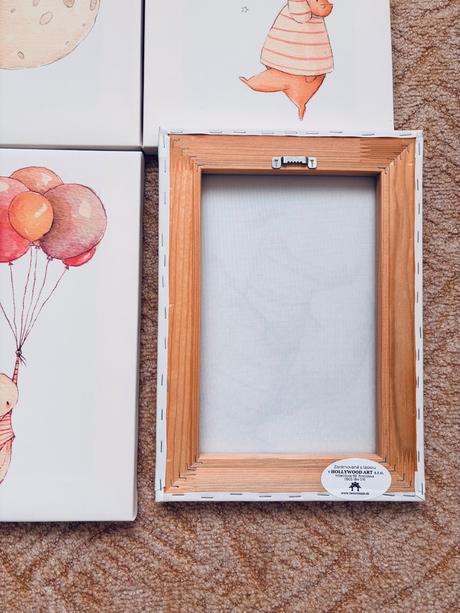 Detský obraz so zajačikom,