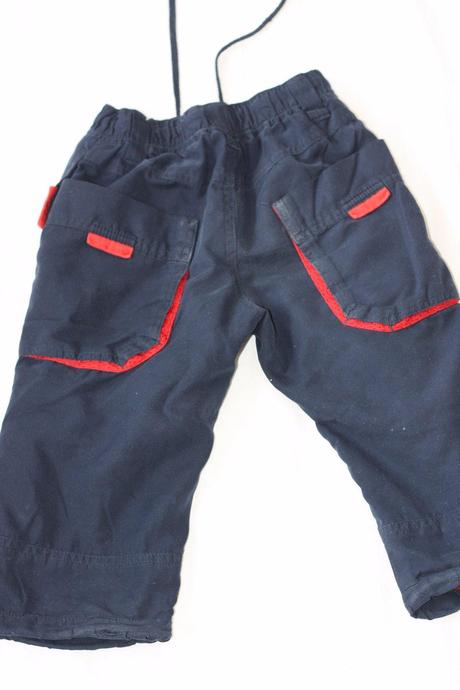 Zateplené nohavice na dvor, h&m,86