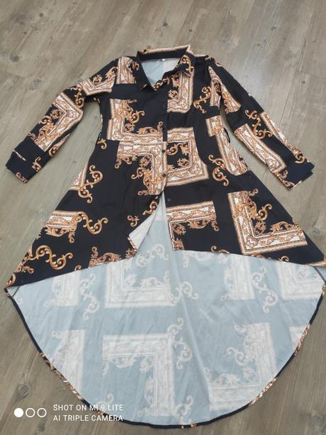 Bluzkove saty s miernym poskodenim, l