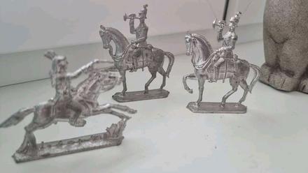 Ručné vyrábaný cinový vojaci,