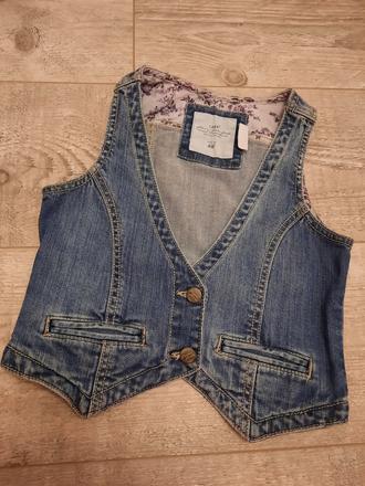 Riflová vesta h&m, h&m,128