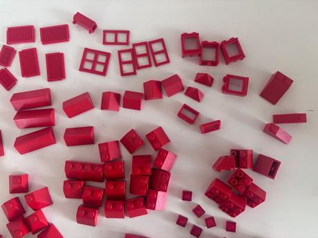 Lego červené, 