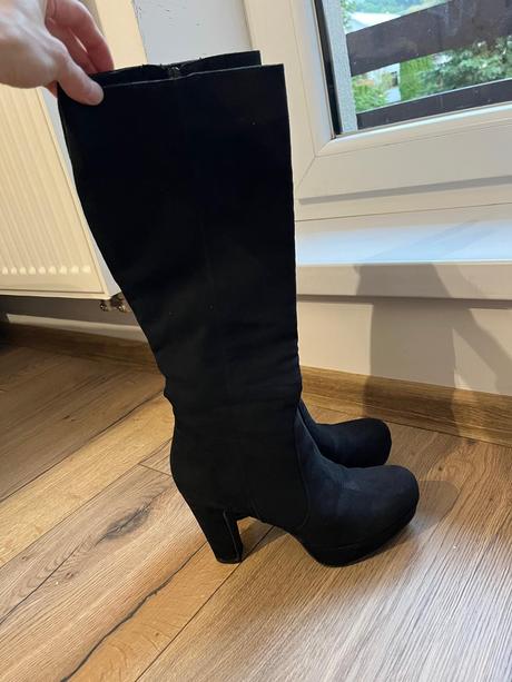 Semišove čižmy, deichmann,36