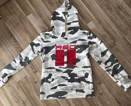 Dámska maskáčová mikina double red, l