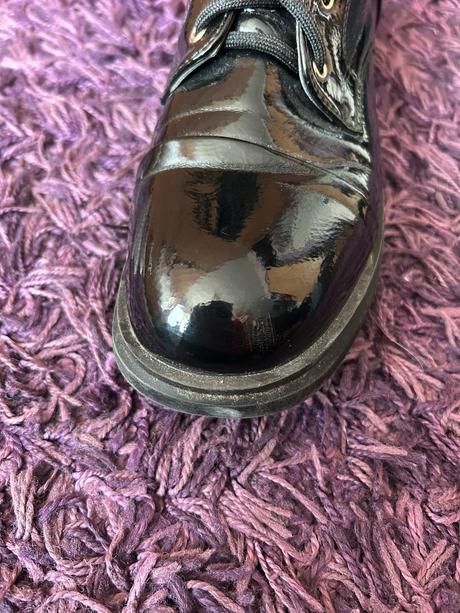 Lakované vysoké topánky  č. 41, 41