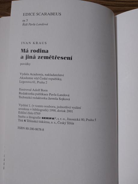 Ivan kraus - má rodina a jiná zemětřesení,