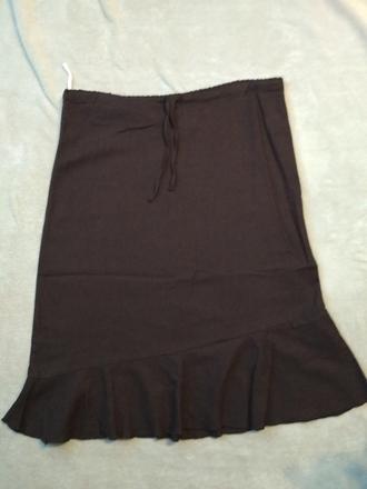 Letná hnedá sukňa x-mail - top stav, xs