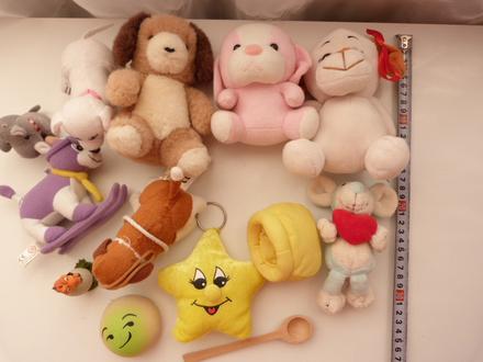 Plyšové hračky, kľúčenky každá po 1eur,