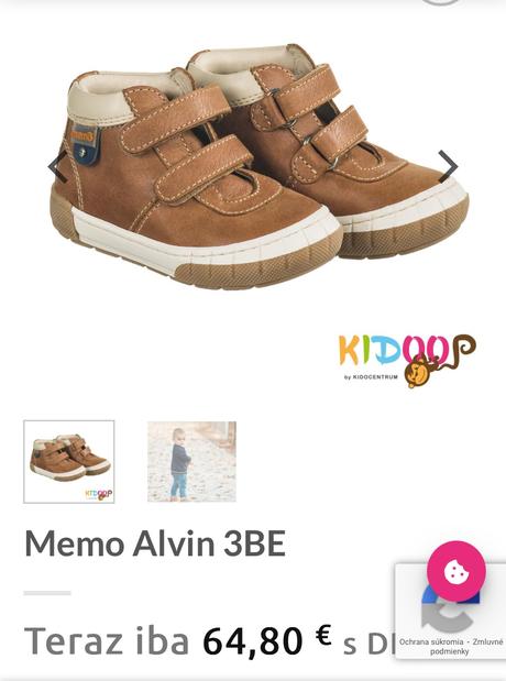 Memo ortopedická obuv veľkosť 21, 21