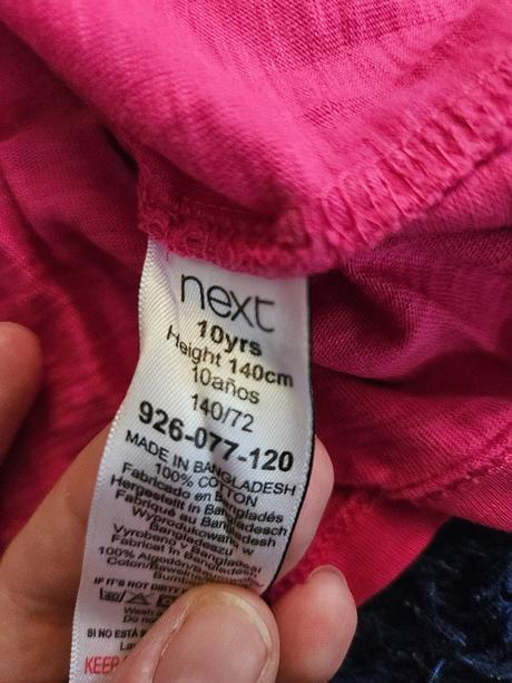 6ks triciek kratky rukav 134-140, next,134