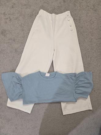 Komplet - nohavice a tričko, zara,140