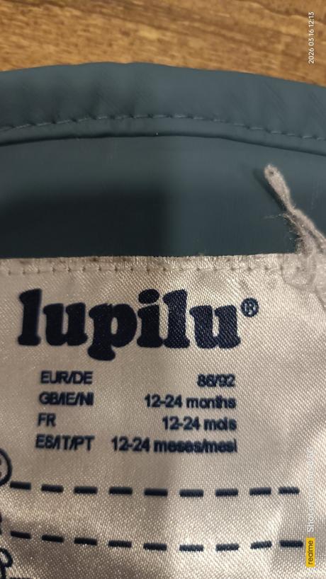 Nepremokavé nohavice, lupilu,86