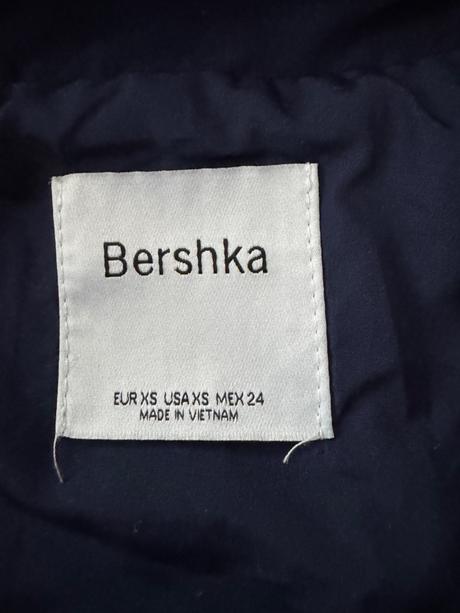 Modra bunda, bershka,xs
