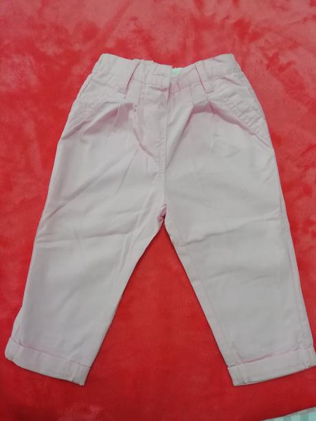 Ruzove balonove nohavice pre dievcatko 86/92, 86