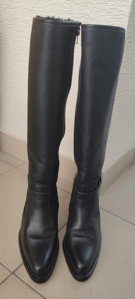 Zimné kožené čižmy 38, 38