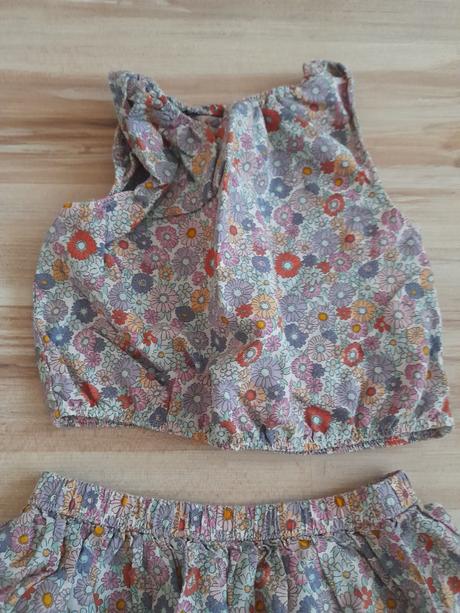 Súprava crop top a sukňa, h&m,128