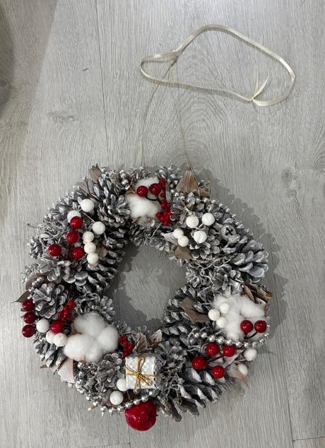 Vianočný veniec na dvere, 