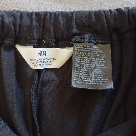 Široké džersejové nohavice h&m, h&m,140